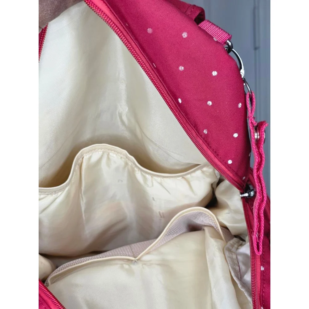 Qimiaobaby Multi-Function Diaper Bag Backpack – Red Polka Dot
